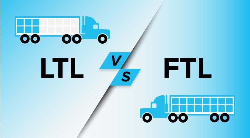 Freight shipping methods illustrated