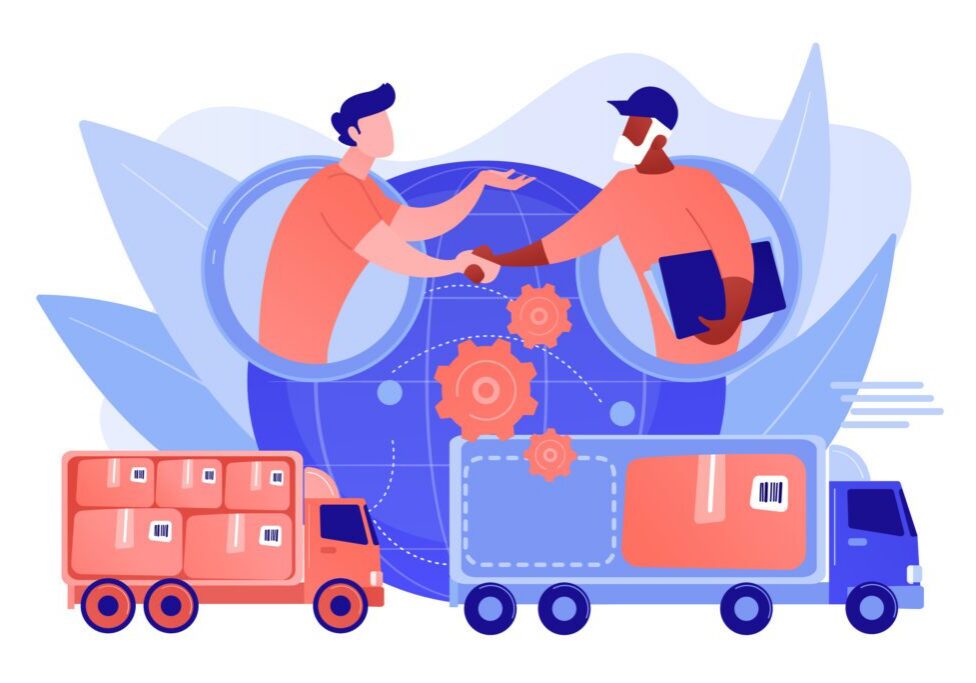 Collaborative supply chain concept art